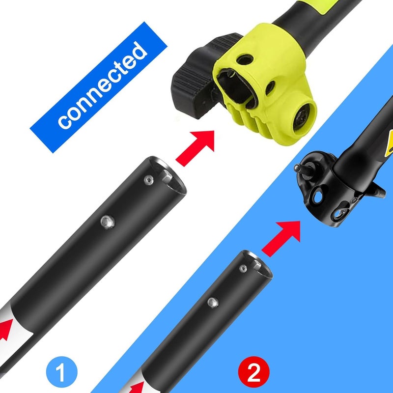Kerlista Replacement Pole saw Attachment compatible with Weed Eater Snapper dewalt Craftsman Ryobi John Deere Worx Troy-Bilt and Homelite multi-tool Hus 28LD Power head Black - Image 4